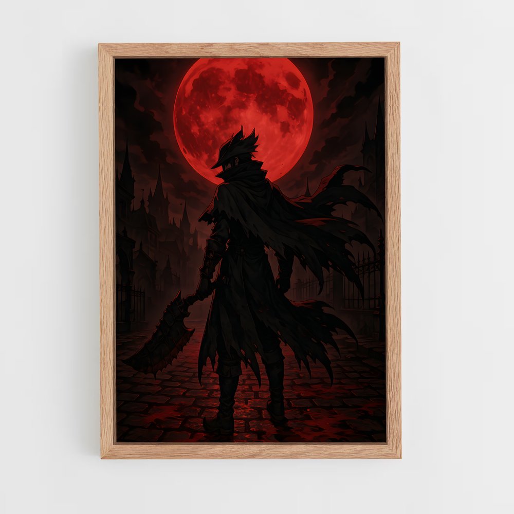 Poster L'Assassin Sombre – affiche Bloodborne (vue 4)